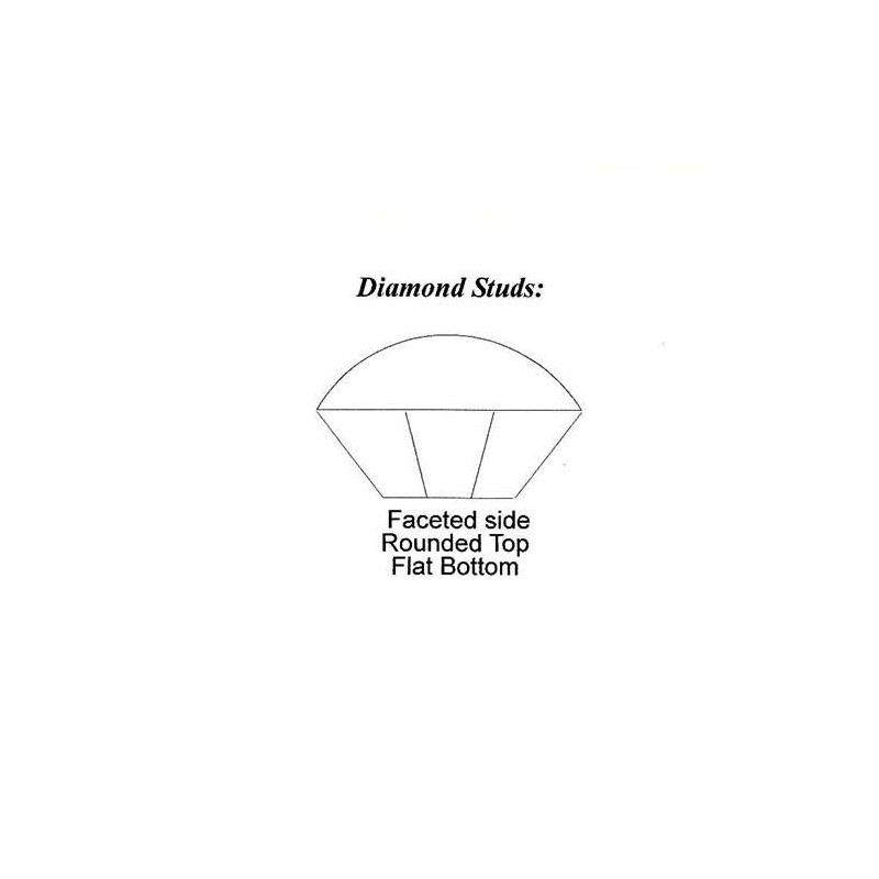 O'Creme Aqua Blue Edible Diamond Studs 4 Millimeters for Decorating