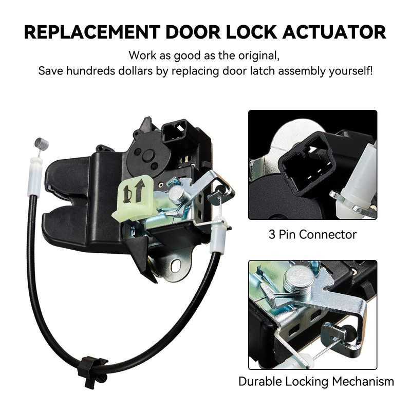 SYERAL Trunk Latch Actuator Replacement for 2011-2015 Hyundai Sonata Tailgate