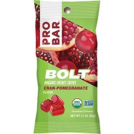 Probar Bolt Organic Energy Chews - Cran Pomegranate Flavor Pack of 12