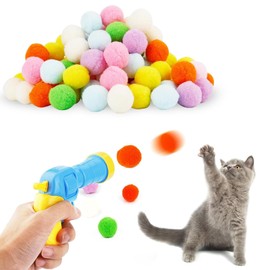 MisFun Cat Toy, Cat Toys, Interactive Cat Toy, 100 Balls, Cat Ball, Toy Cat Plush Ball, Plastic Silent Cat Toy for Cats Indoor