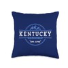 Bluegrass State Kentucky Throw Pillow