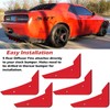 Rear Diffuser V3 5 Fins Set For Dodge Challenger 2015-2024