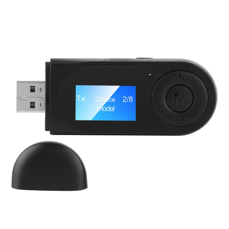 Bluetooth 5.0 Audio Adapter Wireless Transmitter Receiver with LCD for