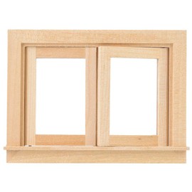 JTLB Mini Simulation Wooden Window Furniture for 1:12 Doll House Accessory