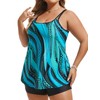 Hanna Nikole Tankini Bathing Suits for Women Plus Size Swimdress