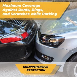 TrexNYC Bumper Protector, Front and Rear Bumper Guard (Front Bumper Guard, Slim)