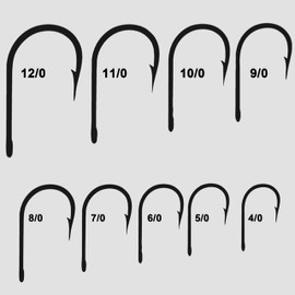 Tuna Big Game Fishing Hooks - Stainless Steel Southern Fish Hooks Forged Ringed 10Pcs/Bag for Big Game Fishing 9/0
