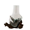 Cohasset Gifts Cohasset Glass Molten Glass & Wood, Approximately Tall,