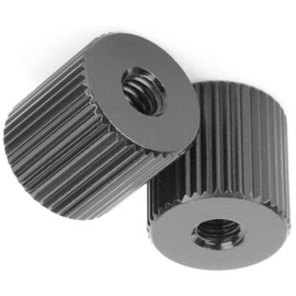 Pack of 2 Magic Arm Tripod Nut for Camera, Cylinder Nut, Connection Nut with 1/4 Inch Thread Centre Hole for Movable Magic Friction Arms, Tripod Rigs, Barrel Nut, Camera Converter Screw