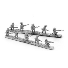 MyTinyWorld 10 Dolls House Miniature Mixed Unpainted Metal Indian Infantry