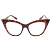 Neutral glasses KISS ®-CAT EYE NIKITA mod. Thick-rockabilly vintage WOMAN