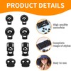 32-Piece Heavy Duty Spring-Loaded Cord Locks with Single/Double Holes for