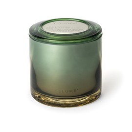 Illume Beautifully Done Essentials Hinoki Sage Statement Glass Scented Soy Candle