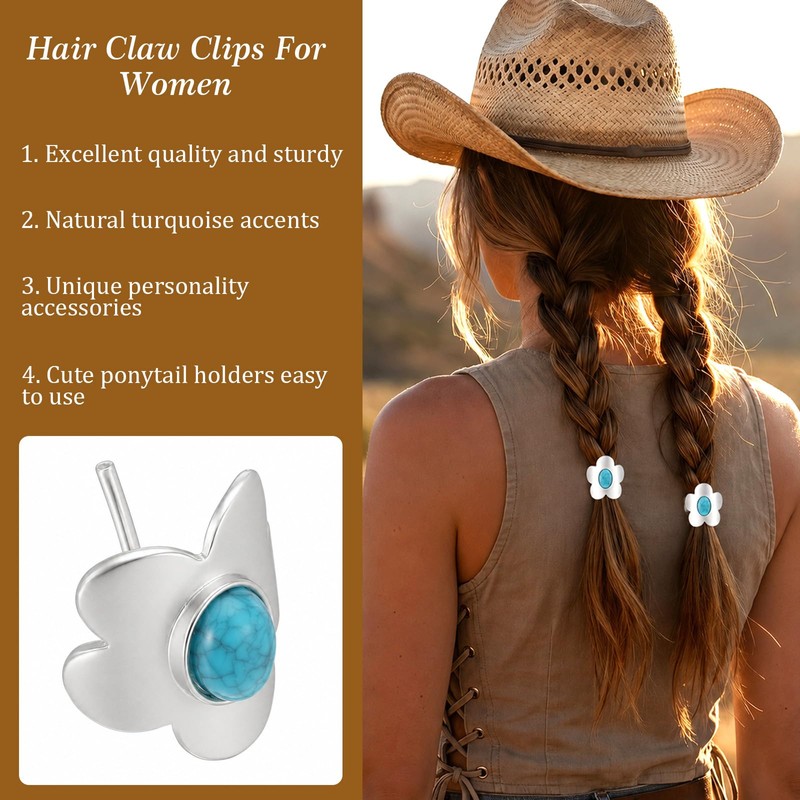 2 Pcs Hair Jewelry for Braids Lightweight Metal Hair Pins