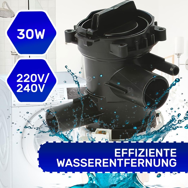 Drain Pump Power 30 W 220/240 V for Washing Machine