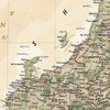 National Geographic Maps: Japan Executive Wall Map - Antique Style