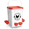 Tgeyd Chicken Waterer 5 Gallon, with 6 Enlarge Automatic Water