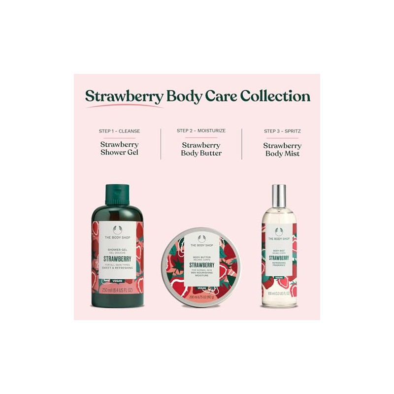 The Body Shop Strawberry Shower Gel, 250ml