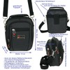 BS Bs Men's Shoulder Bag Black, black, Men's bag
