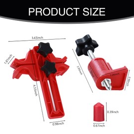 Sumjig 9 PCS Automotive Main Cam Locking Tool, Engine Concave and Convex Locking Double Camshaft Anti-Slip Retaining Clip Timing Retainer Set, Universal for Cars Protection Accessories (Red)