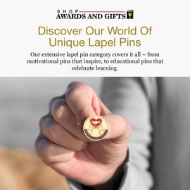 SHOP AWARDS AND GIFTS Student, Volunteer, Employee, Award Lapel Pins Appreciation Reward, 1 Inch Service is Our Passion, Pack of 12