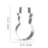 5.2 inch Snowman Cookie Cutter – Stainless Steel