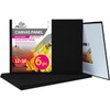 PHOENIX Black Canvas Boards for Painting - 12x16 Inch, 6