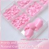 AddFavor 240pc Pink Press on Toenails for Women, Pink Toe