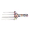 Peine Profesional Afro de Acero Inoxidable para Peinar el Cabello