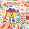 Colorful Birthday Stickers 200 Pcs/Pack - Cakes, Cartoon, Wishes &