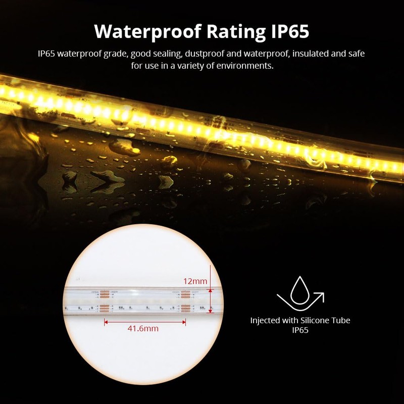BENEXMART Matter WiFi COB LED Strip Lights, RGBCW Smart Light