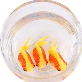 6 Pcs Gold,orange Artificial Aquarium Fishes Fake Fish Plastic Fish Aquarium Moving Fishes Ornament Decoration Orange Goldfish for Aquarium Fish Tank Aquarium Décor Thematic Ornaments Décor(ZS286)