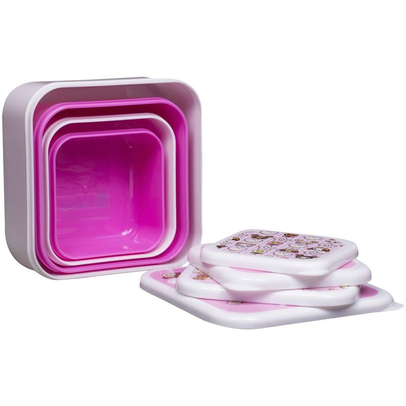 Thumbs Up 2FEC49106C Tokidoki Set of 4 Lunch Boxes