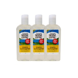 bienestar NEEM ERFRE Shampoo Natural Herbal Limpieza Profunda de Romero Manzanilla Neem-Vegano Biodegradable-Sin quimicos Parabenos Petrolatos-Para toda la familia (Romero y Manzanilla, Paq de 3)