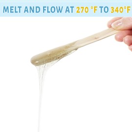 Neitsi 200pcs Keratin Glue Granule Pellets Keratin Hair Extensions Bonding Glue Hot Fusion Flat Tip for Hair Extension (Transparent Beige),Upgraded