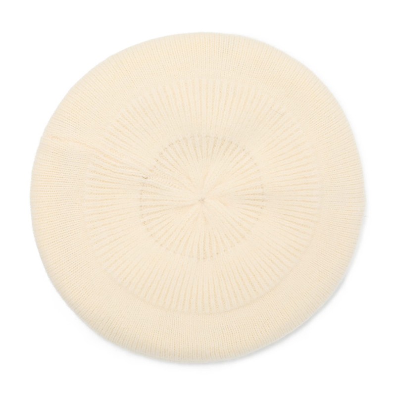 ZLYC French Beret Hat Reversible Solid Color Cashmere Warm Hat