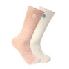 Timberland Women's 2-Pack Boot Socks, Cameo Rose Speckled, Large