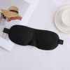 Black Sleep Mask, Eye Mask with Adjustable Strap for Women