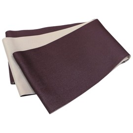 Nippon Kimono Shoji Women's Half-width Obi Single Coat [Nuance Color Light Color] Thin Belt Yukata Reversible, 05 dark brown x beige