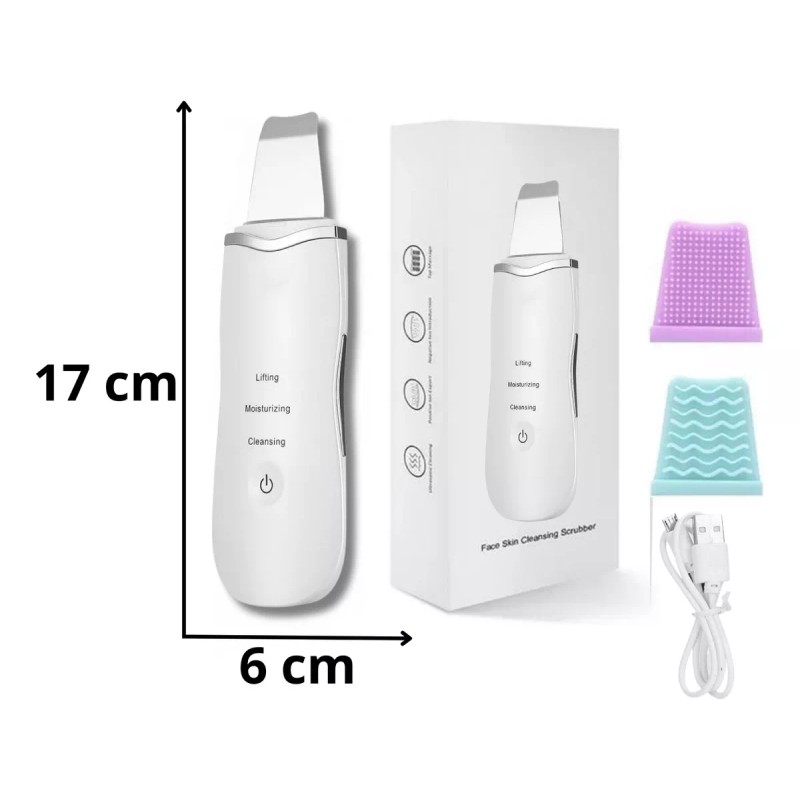 FUZE Limpiador Facial Exfoliador Ultrasonico Skin Scrubber Sonic