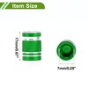 HOPESPANNER Tire Valve Stem Caps Dustproof Green Tyre Valve Dust