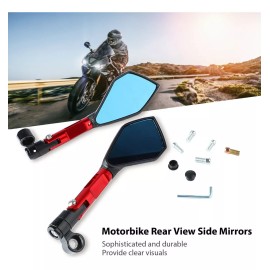Mizetli Par Espejos Moto Deportivos Motocicleta Universales Street