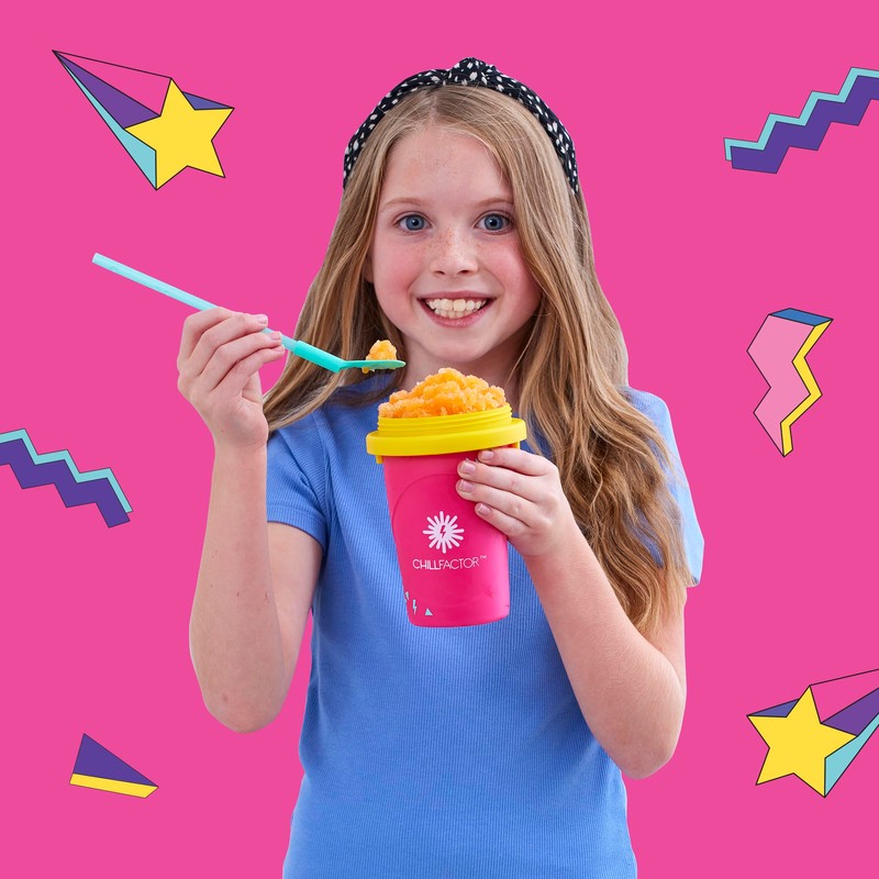 Chill Factor Colour Shock slushy maker Perfectly Pink - Reusable