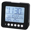Nitori Radio Digital Table Clock 003SL Black NITORI 8172792