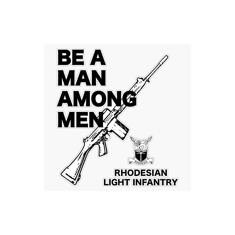 HOF Trading Be A Man Among Men Vinyl Sticker Waterproof