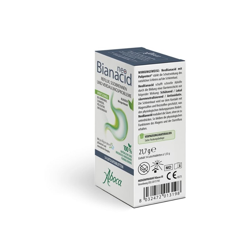 NeoBianacid Quick Aid for Heartburn, Reflux, Digestive Problems and Acid-Related