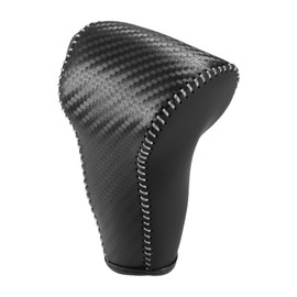 A ABSOPRO Car Gear Shifting Knob Cover for Honda CR-V Black Gray Stitches