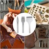 3pcs Steel Leather Chisel Hole Punching 2+5+10 Prong DIY Hand