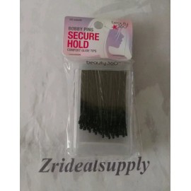 BEAUTY 360 BOBBY PINS SECURE HOLD COMFORT GLIDE TIPS 75 COUNT NEW