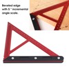 Woodworking Triangle Ruler Inch Scale Square Angle Ruler Aluminum Alloy